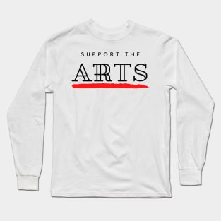 Save The Art Support The Arts Modern Design Long Sleeve T-Shirt